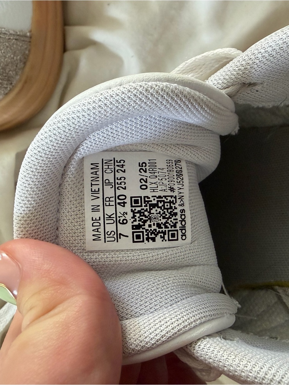adidas White Low-Top Athletic Sneakers - Picture 3 of 3